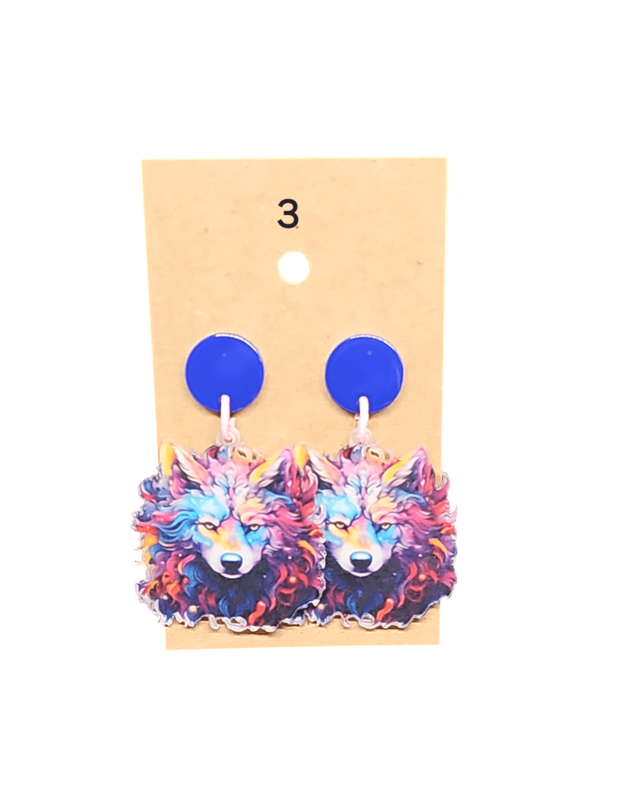 Wolf Earrings - TJ's Crafting Corner