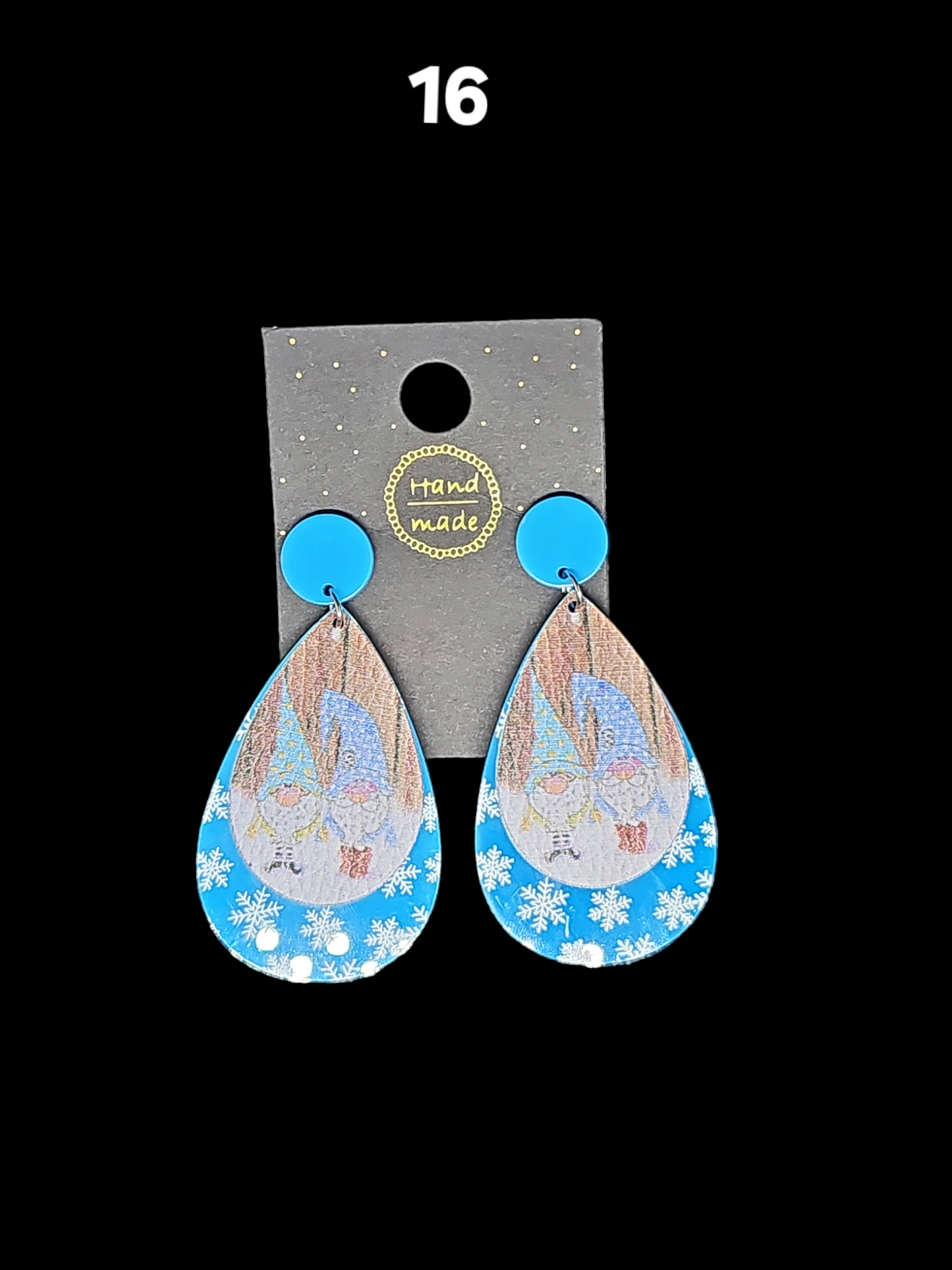 Teardrop Xmas Earrings