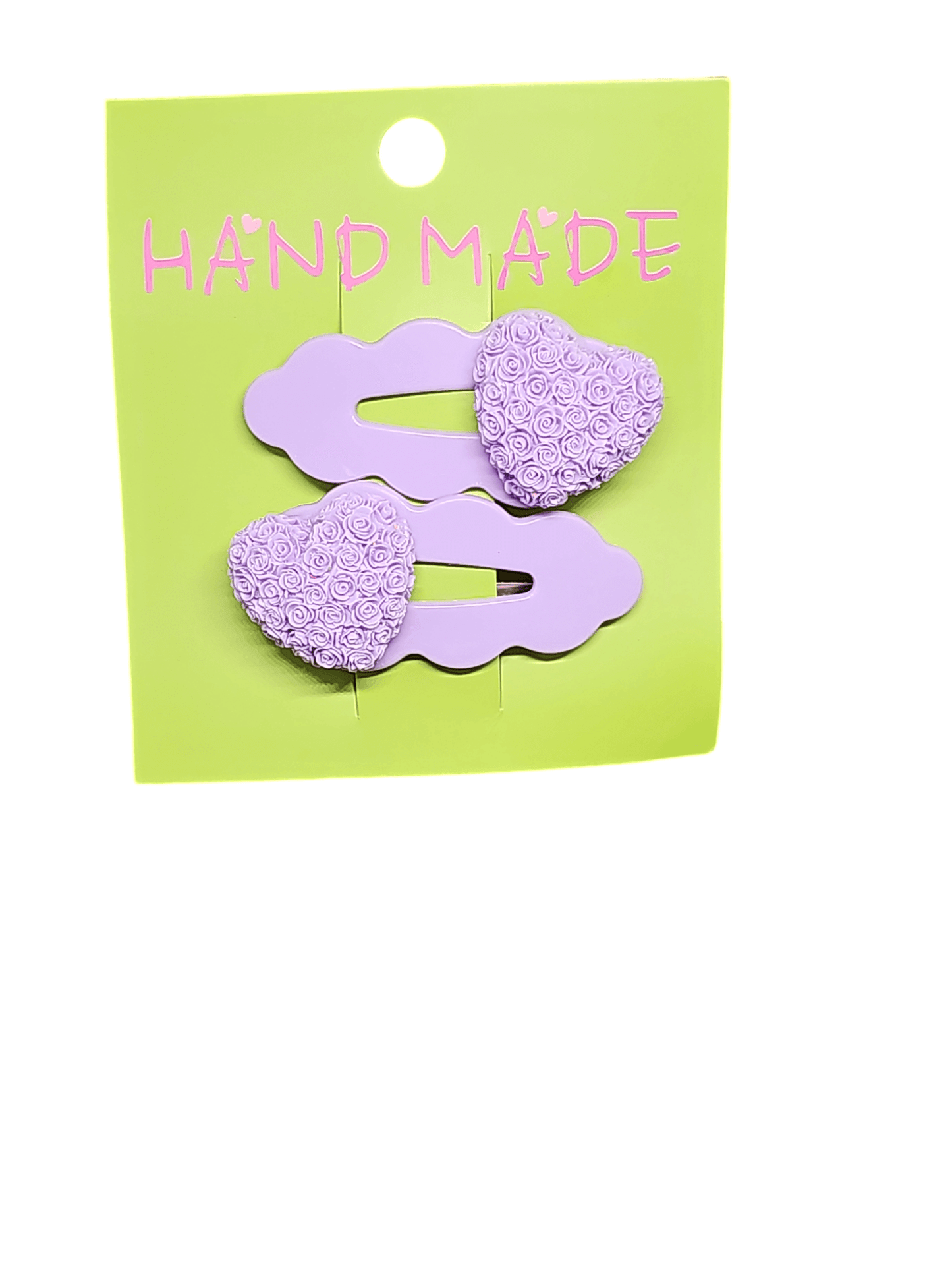 Textured Hear Hair Clip - TJ's Crafting Corner