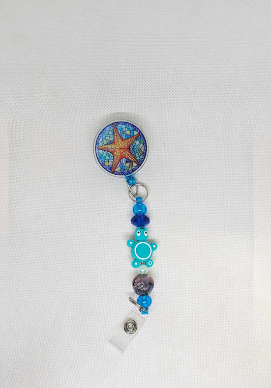 Ocean Themed Badge Reel - TJ's Crafting Corner