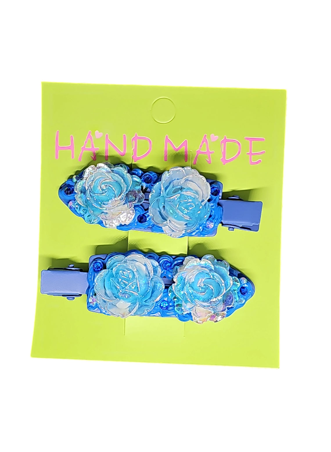 Blue Flower Hair Clip - TJ's Crafting Corner