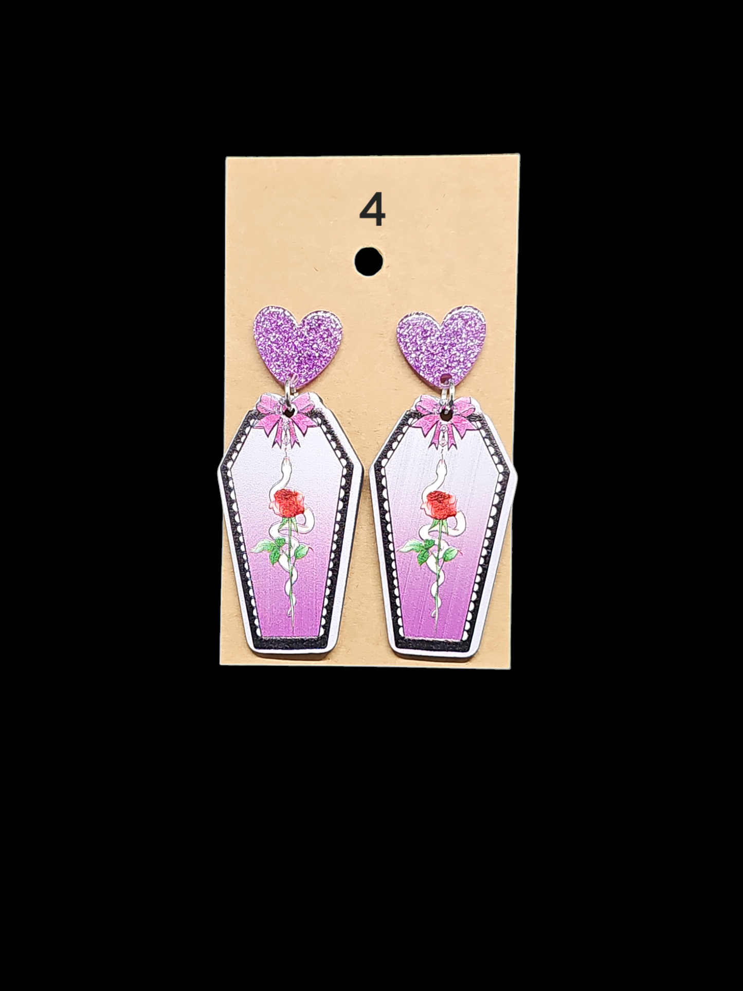 Coffin Earrings - TJ's Crafting Corner