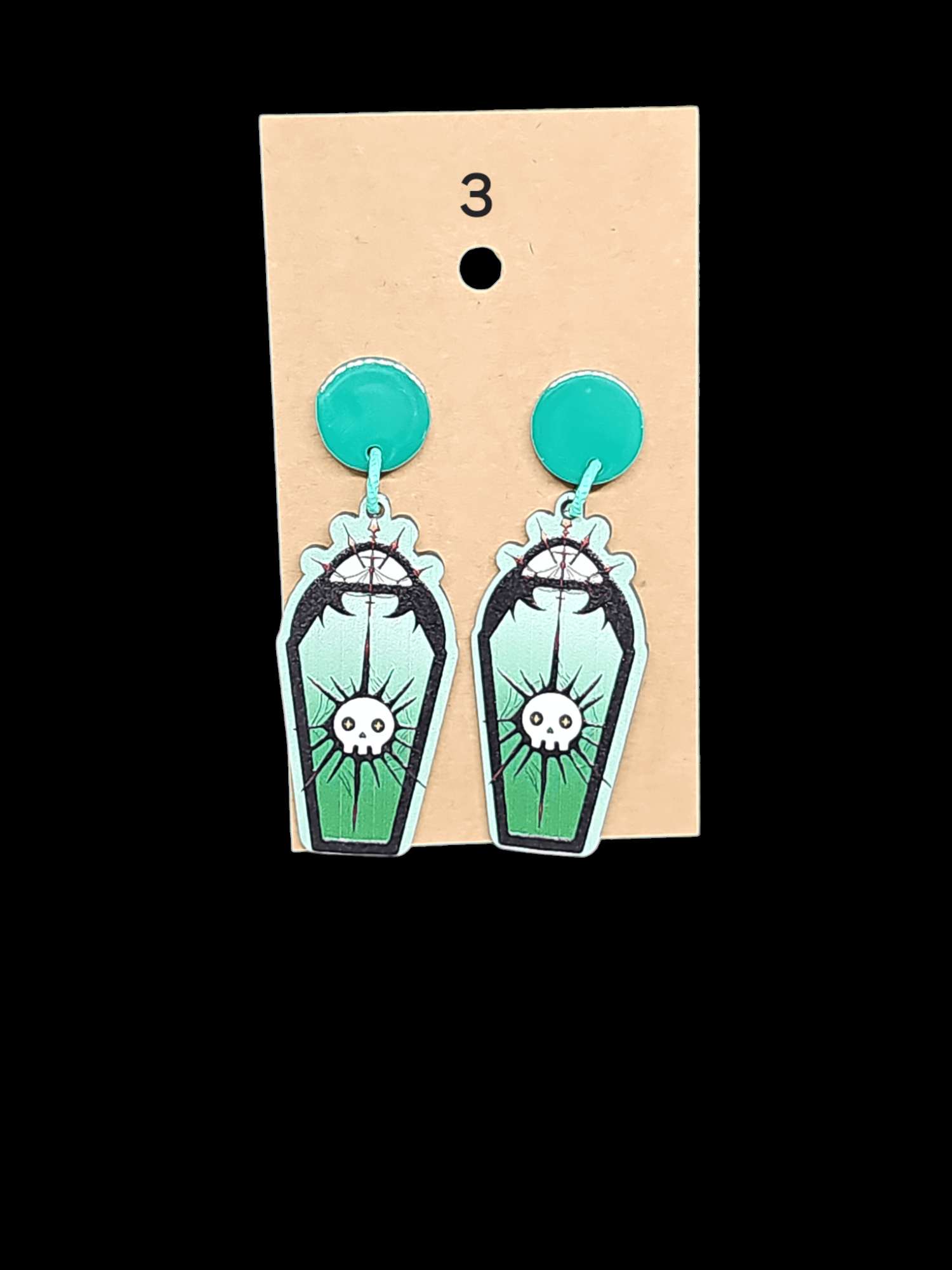 Coffin Earrings - TJ's Crafting Corner